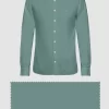 fossil plain pista color shirt casual shirt pista