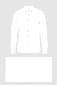 fossil plain white color shirt casual shirt white