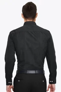 Linen black casual shirt regular casual shirt